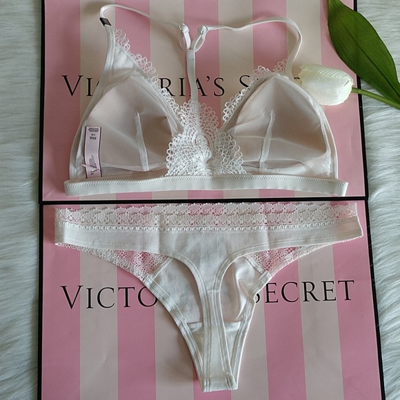 SET🌷Size L VS BRALETTE + THONG PANTY L.nwt - Picture 4 of 5